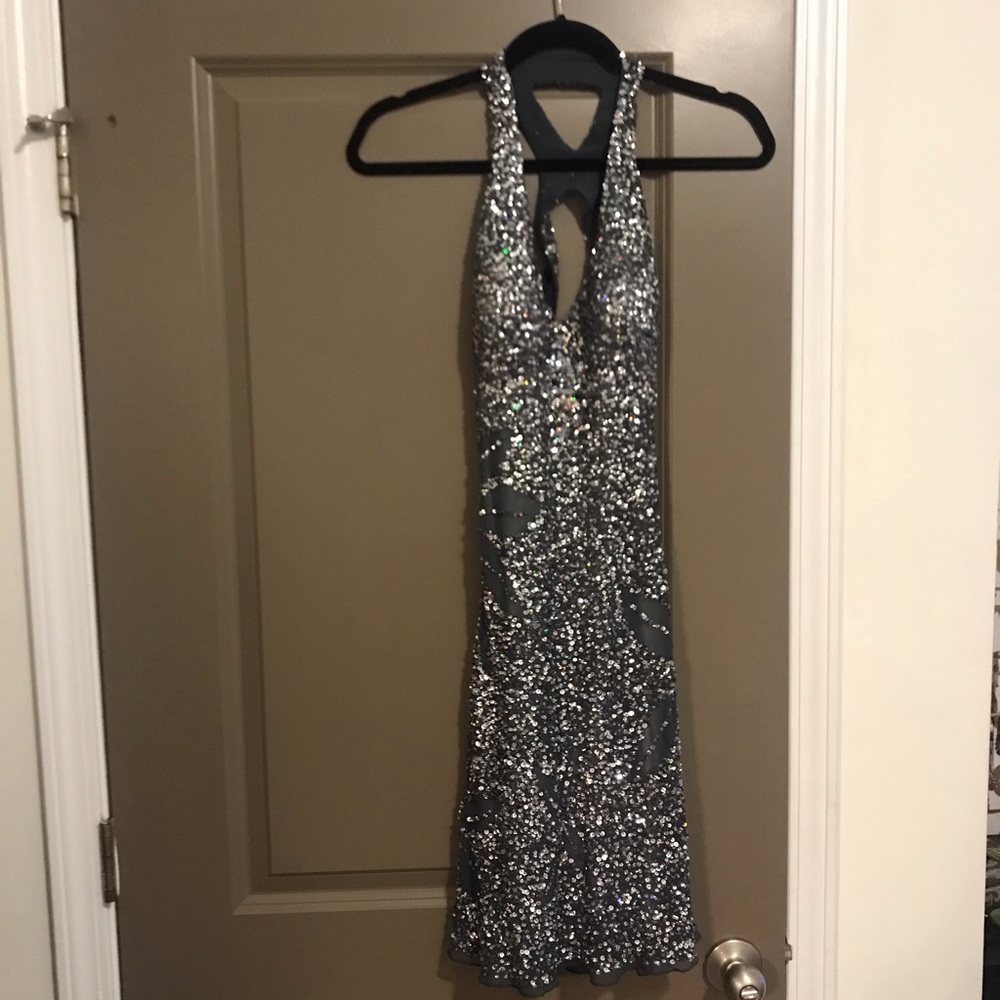 Adrianna Papell Sequin Evening Dress